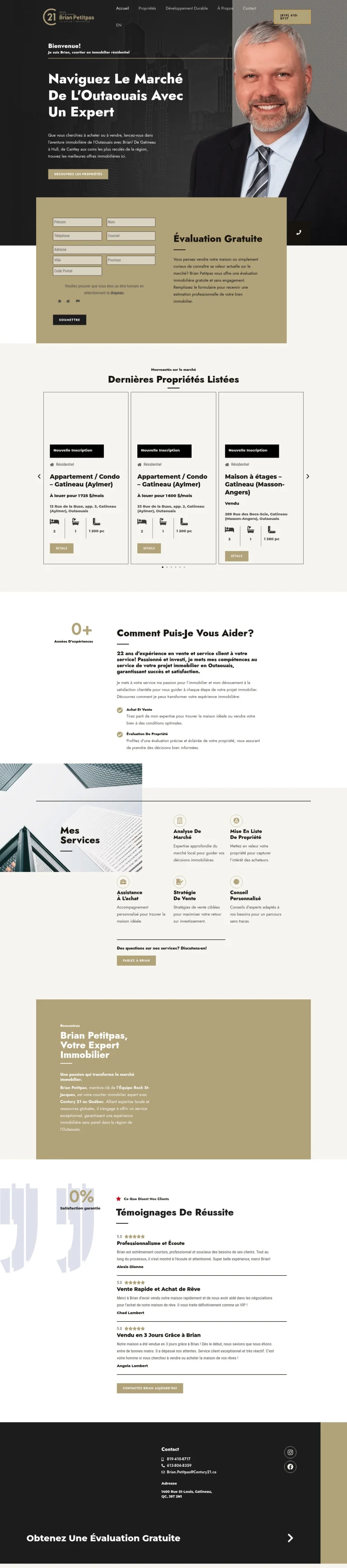 Century 21 Élite · Brian Petitpas full site